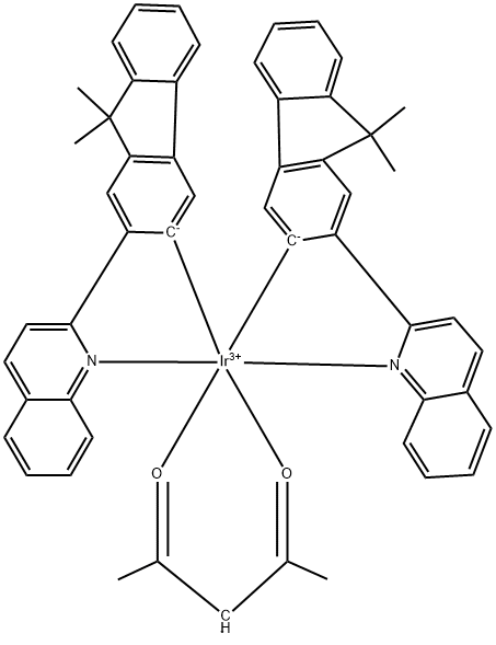 IR(FLQ)2(ACAC), 889750-25-8, 結(jié)構(gòu)式