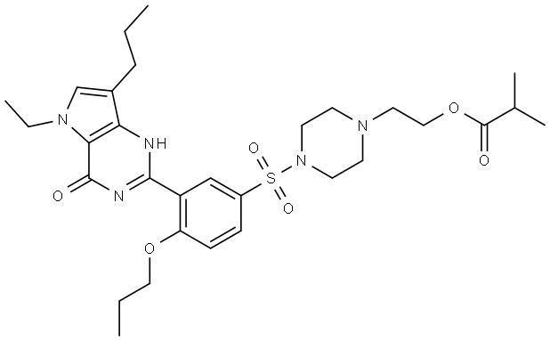 Mirodenafil Impurity 13 Struktur