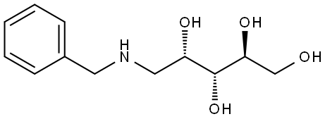 1-benzylamino-1-deoxy-L-arabitol Structure