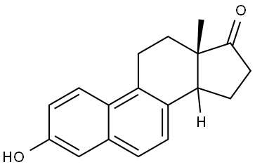 3-HYDROXY-13-METHYL-HEXAHYDRO-CYCLOPENTA(A)PHENANTHREN-17-ONE Struktur