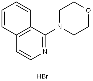 1-MORPHOLIN-4-YL-ISOQUINOLINE, HYDROBROMIDE Struktur