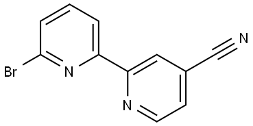 6-Bromo-4'-cyano-2,2'-bipyridine Struktur