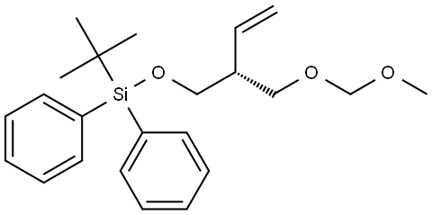 (6R)-10,10-DIMETHYL-9,9-DIPHENYL-6-VINYL-2,4,8-TRIOXA-9-SILAUNDECANE Struktur