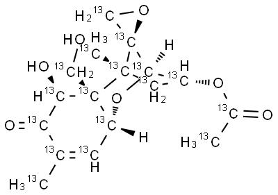 3-Acetyl-DON  13C  labeled Struktur