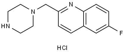 6-Fluoro-2-(piperazin-1-ylmethyl)quinoline hydrochloride|