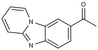 8-acetylpyrido[1,2-a]benzimidazole Struktur