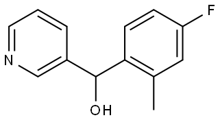 α-(4-Fluoro-2-methylphenyl)-3-pyridinemethanol Structure
