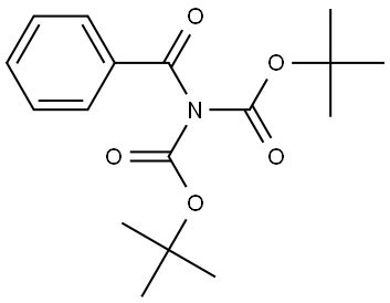 Imidodicarbonic acid, 2-benzoyl-, 1,3-bis(1,1-dimethylethyl) ester Structure