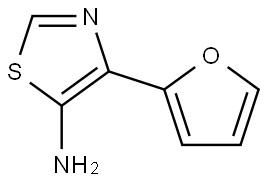 5-Amino-4-(2-furyl)thiazole Struktur
