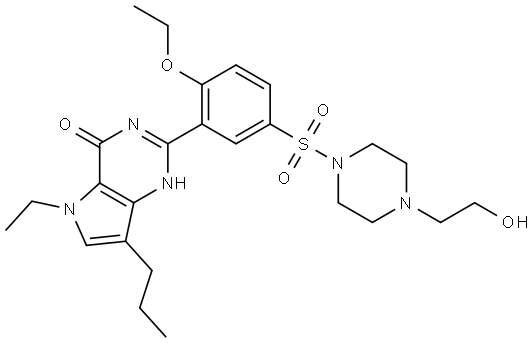 Mirodenafil Impurity 18 Struktur