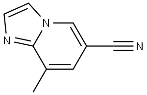 8-Methyl-imidazo[1,2-a]pyridine-6-carbonitrile Struktur