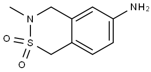 1H-2,3-Benzothiazin-6-amine, 3,4-dihydro-3-methyl-, 2,2-dioxide Struktur