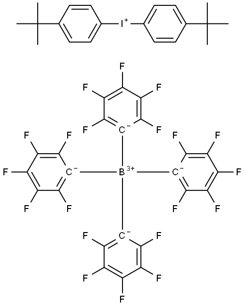 雙(4-叔丁基苯基)碘鎓四(五氟苯基)硼酸鹽 結(jié)構(gòu)式