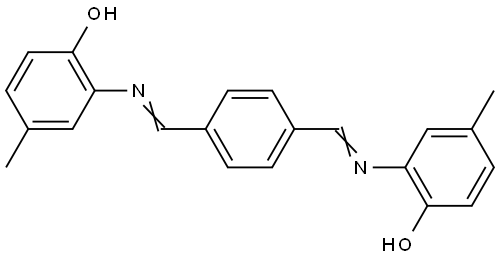 Phenol, 2,2'-[1,4-phenylenebis(methylidynenitrilo)]bis[4-methyl- (9CI) Struktur
