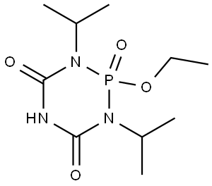 2-ETHOXY-1,3-DIISOPROPYL-2-OXO-(1,3,5,2)TRIAZAPHOSPHINANE-4,6-DIONE Struktur
