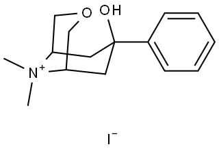 7-HYDROXY-9,9-DIMETHYL-7-PHENYL-3-OXA-9-AZONIABICYCLO[3.3.1]NONANE IODIDE Struktur