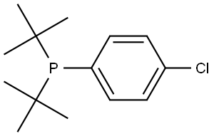 Phosphine, (4-chlorophenyl)bis(1,1-dimethylethyl)- Struktur