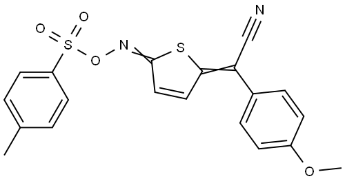 p-methoxyphenylacetonitrile,a-[5-[[(p-toluenesulfonyl)oxyJimino]
-2(5H)-thienylidene Struktur