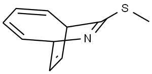 8-(METHYLSULFANYL)-7-AZABICYCLO[4.2.2]DECA-2,4,7,9-TETRAENE Struktur