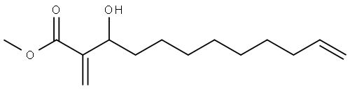 METHYL 3-HYDROXY-2-METHYLENE-11-DODECENOATE Struktur