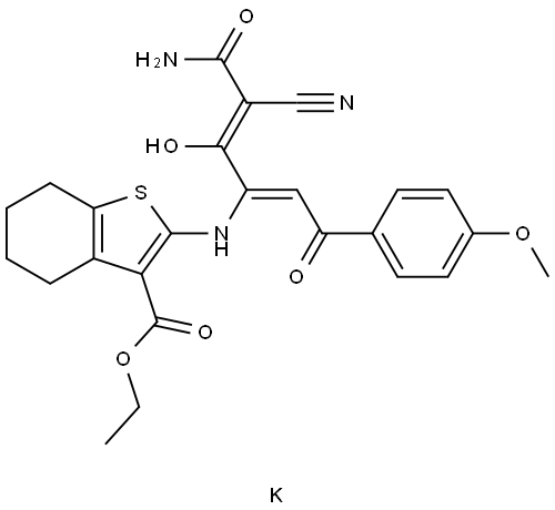 Anticancer agent 105 Struktur