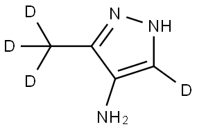 3-(methyl-d3)-1H-pyrazol-5-d-4-amine|