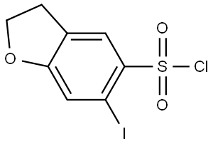 6-iodo-2,3-dihydro-1-benzofuran-5-sulfonyl chloride|