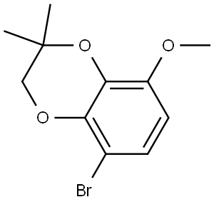 5-溴-8-甲氧基-2,2-二甲基-2,3-二氫苯并[B][1,4]二氧芑, 2789633-38-9, 結(jié)構(gòu)式