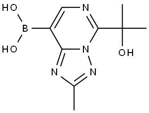 Boronic acid, B-[5-(1-hydroxy-1-methylethyl)-2-methyl[1,2,4]triazolo[1,5-c]pyrimidin-8-yl]-|(5-(2-羥基丙-2-基)-2-甲基-[1,2,4]三唑并[1,5-C]嘧啶-8-基)硼酸
