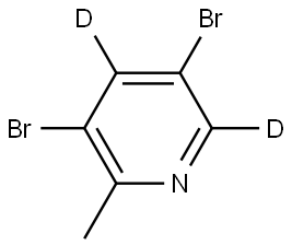 3,5-dibromo-2-methylpyridine-4,6-d2|
