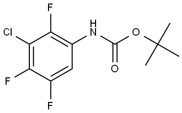 tert-Butyl (3-chloro-2,4,5-trifluorophenyl)carbamate Structure