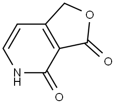 4-hydroxy-1H-furo[3,4-c]pyridin-3-one Struktur