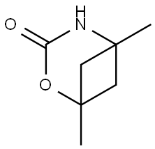 1,5-Dimethyl-2-oxa-4-azabicyclo[3.1.1]heptan-3-one Struktur