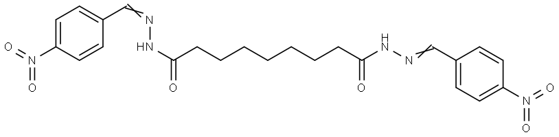 N'(1),N'(9)-BIS(4-NITROBENZYLIDENE)NONANEDIHYDRAZIDE Struktur