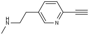 3-Pyridineethanamine, 6-ethynyl-N-methyl- Struktur