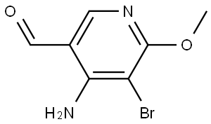 3-Pyridinecarboxaldehyde, 4-amino-5-bromo-6-methoxy- Structure