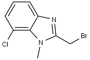 1H-Benzimidazole, 2-(bromomethyl)-7-chloro-1-methyl- Structure