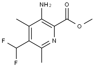 Methyl 3-amino-5-(difluoromethyl)-4,6-dimethylpicolinate Struktur