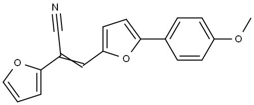 2-FURAN-2-YL-3-(5-(4-METHOXY-PHENYL)-FURAN-2-YL)-ACRYLONITRILE Struktur