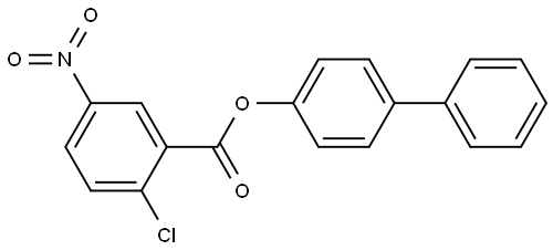 (1,1'-BIPHENYL)-4-YL 2-CHLORO-5-NITROBENZOATE Struktur