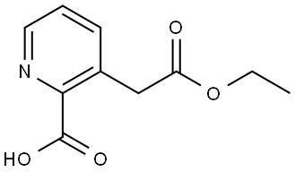 3-Pyridineacetic acid, 2-carboxy-, 3-ethyl ester Structure
