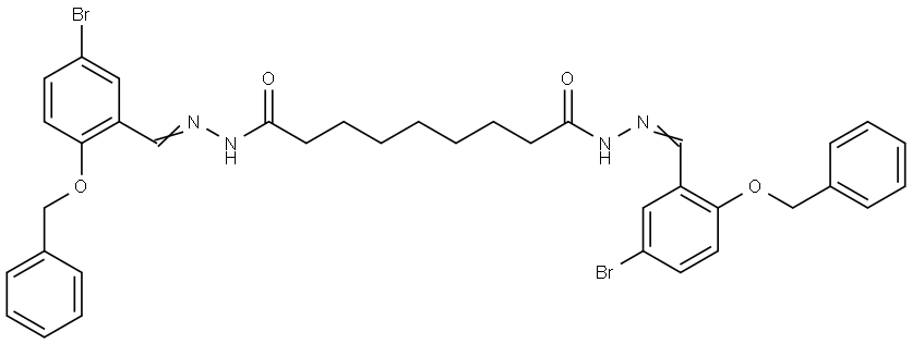 N'(1),N'(9)-BIS(2-(BENZYLOXY)-5-BROMOBENZYLIDENE)NONANEDIHYDRAZIDE Struktur
