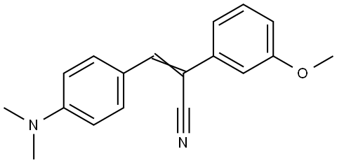 3-(4-(DIMETHYLAMINO)PHENYL)-2-(3-METHOXYPHENYL)ACRYLONITRILE Struktur