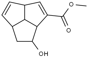 METHYL 6-HYDROXY-2A,4A,5,6,6A,6B-HEXAHYDROCYCLOPENTA[CD]PENTALENE-1-CARBOXYLATE Struktur