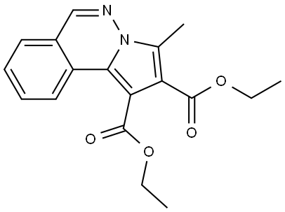 DIETHYL 3-METHYLPYRROLO(2,1-A)PHTHALAZINE-1,2-DICARBOXYLATE Struktur