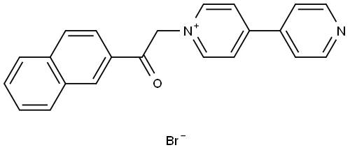 1-(2-(2-NAPHTHYL)-2-OXOETHYL)-4-(4-PYRIDINYL)PYRIDINIUM BROMIDE Struktur