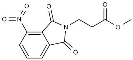 3-(4-NITRO-1,3-DIOXO-1,3-DIHYDRO-ISOINDOL-2-YL)-PROPIONIC ACID METHYL ESTER Struktur