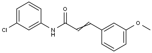 N-(3-CHLOROPHENYL)-3-(3-METHOXYPHENYL)ACRYLAMIDE Struktur