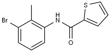N-(3-BROMO-2-METHYLPHENYL)-2-THIOPHENECARBOXAMIDE Struktur