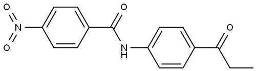 4-NITRO-N-(4-PROPIONYLPHENYL)BENZAMIDE Struktur